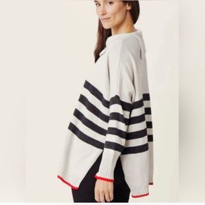 Striped Gray and Black Women's Tunic